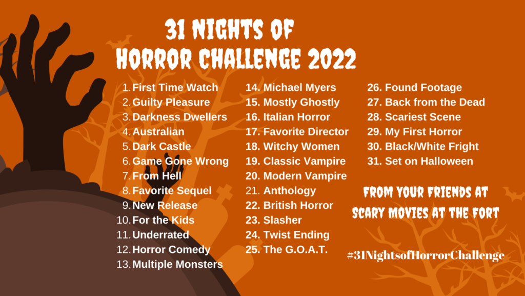 31 nights of horror challenge