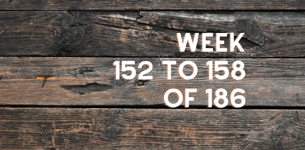 Doctorate wood weeks 152 to 158 Robert Forto